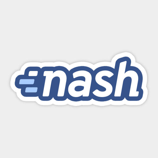 NASH Logo White Sticker by NATEnTATE